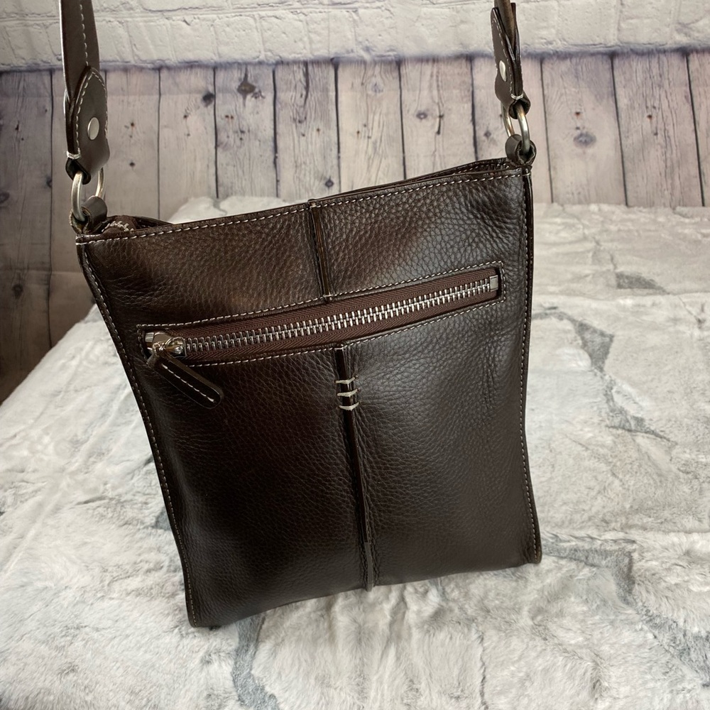 Ellington Crossbody Brown Leather Purse Gem